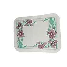 Dinex DX5081E202733 Paper Iris Garden Tray Cover with Straight Edge/Small Corner, 18" Length x 11" Width, Size E (Case of 1000)