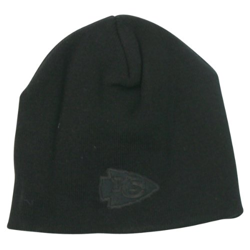 Kansas City Chiefs Tonal Logo Winter Knit Beanie - Black