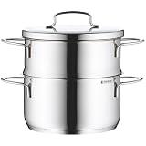 WMF 716836040 Cuiseur-Vapeur Mini �: 16 cm Avec couvercle et panierpar WMF
