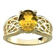 14K Yellow Gold Citrine Ring