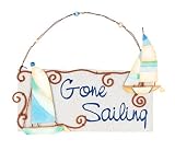 Sunset Vista Designs Kathy Hatch Great Outdoors Land and Sea Collection Sailing Away Collection Gone Sailing Sign - B0020MKRRC