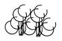 Specrum 55110 Euro Round Wine Rack, 5-Bottle, Black