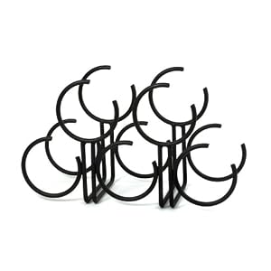 Specrum 55110 Euro Round Wine Rack, 5-Bottle, Black by