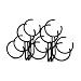 Specrum 55110 Euro Round Wine Rack, 5-Bottle, Black