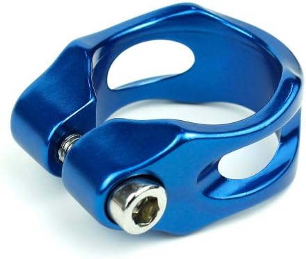 Neoto Road Bike Bicycle Cycling Black MTB Seat Post Seatpost Clamp 31.8mm/34.9mm (blue, 31.8mm)