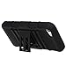 iPhone 5C Case, iPhone 5C Holster Case By E LV - Full Body Hybrid Armor Protection for iPhone 5C with Backstand and Belt Swivel Clip with 1 Screen Protector and 1 Stylus - Black