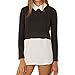 Eliacher Women Casual Long Sleeve Shirts Chiffon Patchwok Top Blouse