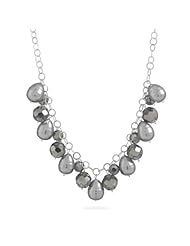 17" + 2" Multibead Dangle Link Chain Necklace