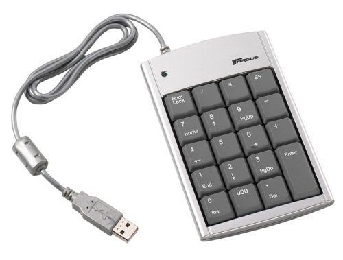 Targus PAKP004U USB Numeric Keypad with 2-port Hub