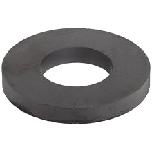 Ceramic Ring Magnets, 1.75" Outer Diameter, 0.865" Inner Diameter, 0.225" Thick (Pack of 2)