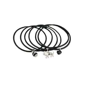Twilight New Moon "Edward Lion" Jelly Bangle Bracelet with Charms