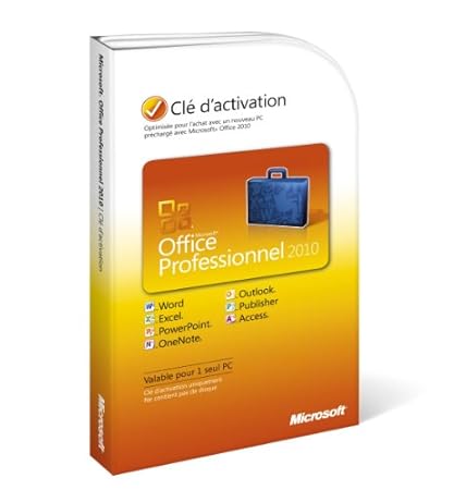 Microsoft  Office Professional 2010 FR