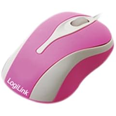 LogiLink Maus optisch USB Mini mit LED pink