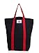 Eco-Friendly Shopping Bag -The Suburban Shopper by Clean Conscience - Black/red- made from Recycled Plastic Bottles - Made in USA