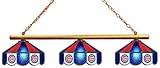 MLB Chicago Cubs Three Shade Stained Glass Billiard Table Lamp