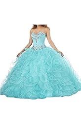  Crystal Organza  Ball Gown Prom Dress/Quinceanera Dress 