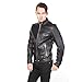 Diesel Men's L-Roshi Leather Jacket, Black, Small