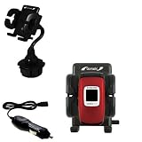 Samsung SCH-R300 Auto Cup Holder with Car Charger - Uses Gomadic TipExchange
