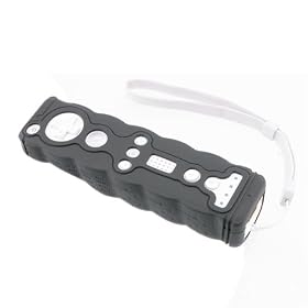 Nintendo Wii Remote Control Silicone Tennis Racket Grip - Black
