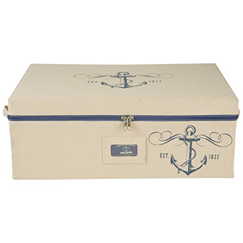 Sheffield Home Set Of Three Storage Bins With Zippered Lids