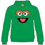 Sesame Street Oscar Face Hooded Sweatshirt