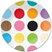 French Bull 15-1/2-Inch Melamine Round Platter, Multi Dot