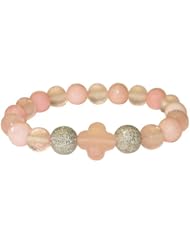 Sterling Silver Diamond Beaded Cord Bracelet Jewelry