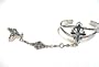 Slave Bracelet in Cross Design with Turquoise Inlay and Black Made in USA