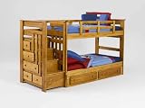 Pine Ridge Stairway Bunk w/Underbed and Mattresses - Package