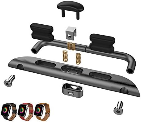 Blogger Watch Band 38MM Adapter For All Apple Watch Connection Watch Band Adapter For iwatch (Black)