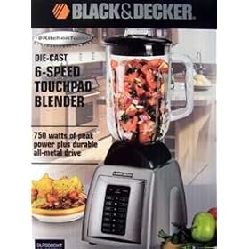 Black and Decker 6-Speed Die-Cast Touchpad Blender by 