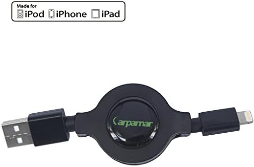 [Apple MFi Certified]Arparnar 0.8m Retractable Lightning Cable For iPhone 6 / 6 Plus, iPad Air 2,iPhone 5/5s And More