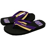NCAA LSU Tigers Ladies Purple-Gold Double Strap Flip Flops (5/6)