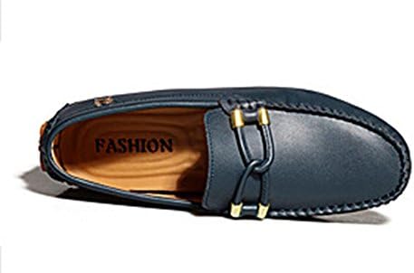 Moccasinton Men's Slip on Flats Dress Loafers Casual Dress Shoes Walking Shoes Slim Mocassins Leather Classy On The Go Boat Driving Shoes