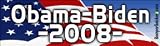 Obama & Biden 2008 - Presidential Election Bumper Stickers (Medium 10x2.8 in.)