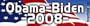 Obama & Biden 2008 - Presidential Election Bumper Stickers (Medium 10x2.8 in.)