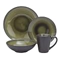Crackle 16-pc. Dinnerware Set - Green