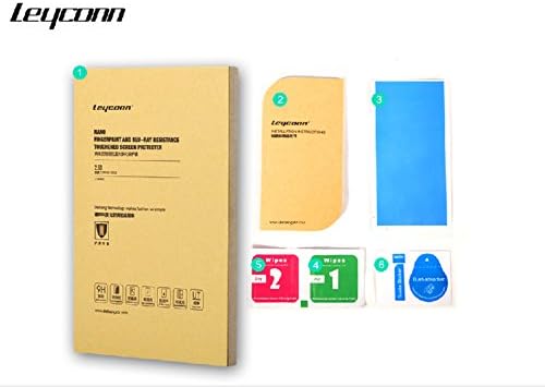 Leyconn ® Galaxy S6 Screen Protector - [Tempered Glass] 9H 2.5D 0.2mm round edge ,96% Touch-screen Accurate,Ultra-clear Glass Screen Protector Perfect Fit for Samsung Galaxy S6 Maximum Screen Protection from Bumps, Drops, Scrapes, and Marks (Leyconn No-Hassle Warranty) - Exquisite boxes Retail Packaging (Galaxy S6)