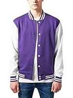 Urban Classics Chaqueta (Morado / Blanco)