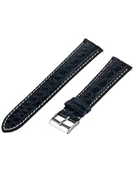 Swiss Watch International 20 MM Navy Genuine Alligator Strap 20ABR06C