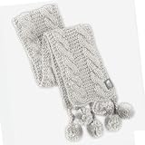 The North Face Ladies Pom Pom Scarf - Moonlight Ivory