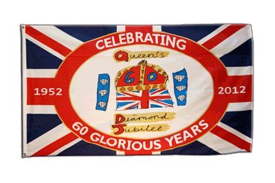 Produkt-Bild: Flagge Gro&szlig;britannien Diamond Jubilee of Queen Elizabeth II 60. Kronjubil&auml;um - 90 x 150 cm