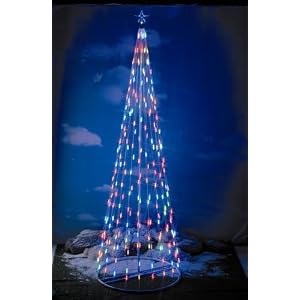 Homebrite 180 Prelit Christmas Tree, 61391,Multi-color LED Outdoor