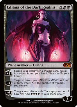 Magic: the Gathering - Liliana of the Dark Realms (93) - Magic 2013 On Sale