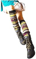V28&reg; Women Lady Fashion Knee High Leg Winter Bohemian Knit Crochet Leg Warmer
