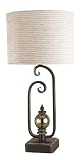 Cal Lighting BO-648TB Dark Bronze 150W Three Way Medieval Retro Table Lamp