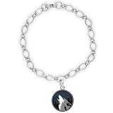 NBA Minnesota Timberwolves Ladies Silver-Tone Charm Bracelet