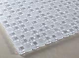 Snow Flake 5/8"x5/8" - Super White Glass Mosaic Tile