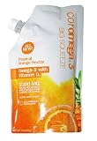 Coromega Big Squeeze Omega 3, Tropical Orange Nectar with Vitamin D3, 16 Ounce