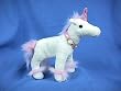 White Unicorn Plush Toy 10" High